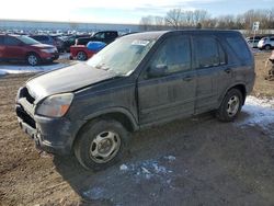 Salvage cars for sale at Davison, MI auction: 2004 Honda CR-V LX