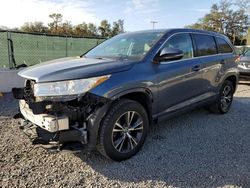 Salvage cars for sale at Riverview, FL auction: 2019 Toyota Highlander LE