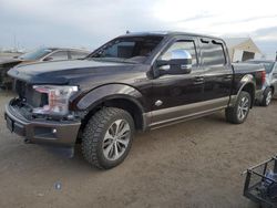 Ford salvage cars for sale: 2018 Ford F150 Supercrew