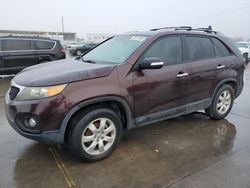 Salvage cars for sale at Grand Prairie, TX auction: 2012 KIA Sorento Base