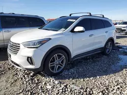 Carros con título limpio a la venta en subasta: 2017 Hyundai Santa FE SE Ultimate