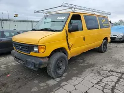 Salvage trucks for sale at Dyer, IN auction: 2005 Ford Econoline E250 Van