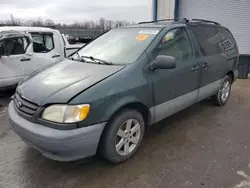 Salvage cars for sale at Duryea, PA auction: 2001 Toyota Sienna CE