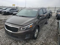 KIA salvage cars for sale: 2016 KIA Sedona LX