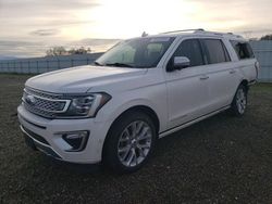 Ford salvage cars for sale: 2018 Ford Expedition Max Platinum