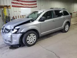 Salvage cars for sale from Copart Franklin, WI: 2017 Dodge Journey SE