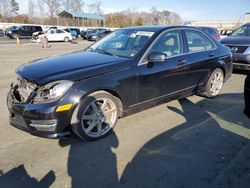 Salvage cars for sale at Spartanburg, SC auction: 2014 Mercedes-Benz C 250