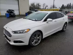 Salvage cars for sale at Woodburn, OR auction: 2014 Ford Fusion Titanium