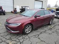 Salvage cars for sale at Woodburn, OR auction: 2015 Chrysler 200 Limited