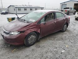 Salvage cars for sale from Copart Airway Heights, WA: 2012 Honda Civic LX