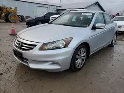 Salvage cars for sale at Pekin, IL auction: 2012 Honda Accord EXL