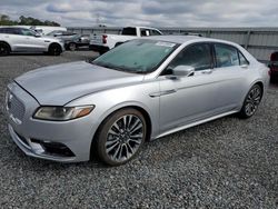 Lincoln salvage cars for sale: 2018 Lincoln Continental Select