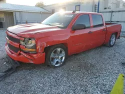 Salvage cars for sale at Prairie Grove, AR auction: 2018 Chevrolet Silverado C1500 Custom