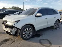 Salvage cars for sale at Orlando, FL auction: 2014 Acura MDX Technology