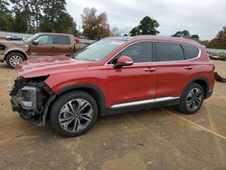 Salvage cars for sale from Copart Longview, TX: 2019 Hyundai Santa FE Limited