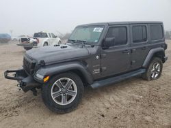 Salvage cars for sale from Copart Houston, TX: 2018 Jeep Wrangler Unlimited Sahara