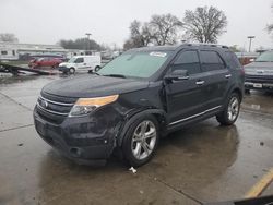 Salvage cars for sale at Sacramento, CA auction: 2014 Ford Explorer Limited