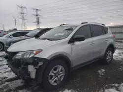 Salvage cars for sale at Elgin, IL auction: 2015 Toyota Rav4 LE