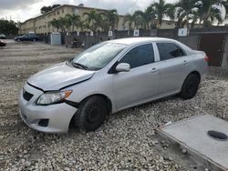 Salvage cars for sale at Opa Locka, FL auction: 2010 Toyota Corolla Base