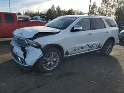 Salvage cars for sale at Denver, CO auction: 2015 Dodge Durango Citadel