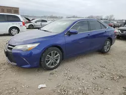 Salvage cars for sale at Kansas City, KS auction: 2015 Toyota Camry LE