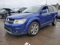 Salvage cars for sale at Woodhaven, MI auction: 2012 Dodge Journey Crew