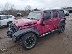 Jeep salvage cars for sale: 2021 Jeep Wrangler Unlimited Sport