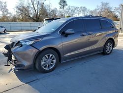 Salvage cars for sale at Augusta, GA auction: 2021 Toyota Sienna LE