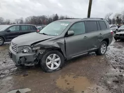 Salvage cars for sale from Copart Chalfont, PA: 2010 Toyota Highlander SE