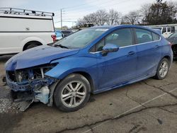 Salvage cars for sale at Moraine, OH auction: 2017 Chevrolet Cruze LT