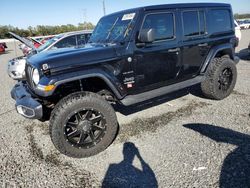 Salvage cars for sale at Riverview, FL auction: 2019 Jeep Wrangler Unlimited Sahara