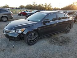 Salvage cars for sale at Riverview, FL auction: 2016 Honda Accord Sport