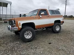 Classic salvage cars for sale at auction: 1977 Chevrolet Blazer K10