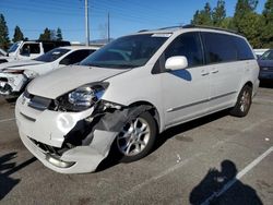 Salvage cars for sale at Rancho Cucamonga, CA auction: 2005 Toyota Sienna XLE